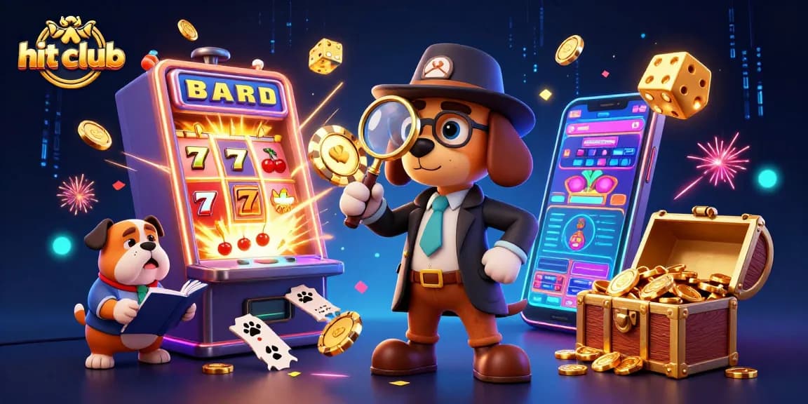 Engage in action at hit club with the detective as they uncover treasure clues in a vibrant casino atmosphere.