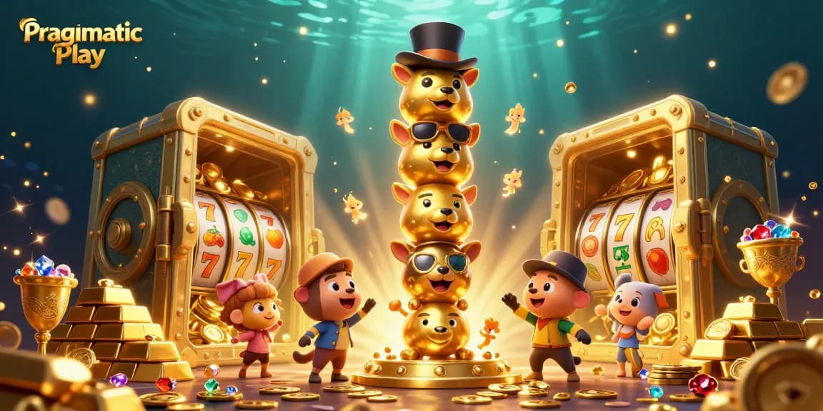Menangkan permainan dengan Pragmatic Play yang menampilkan slot dan kekayaan berkilauan.
