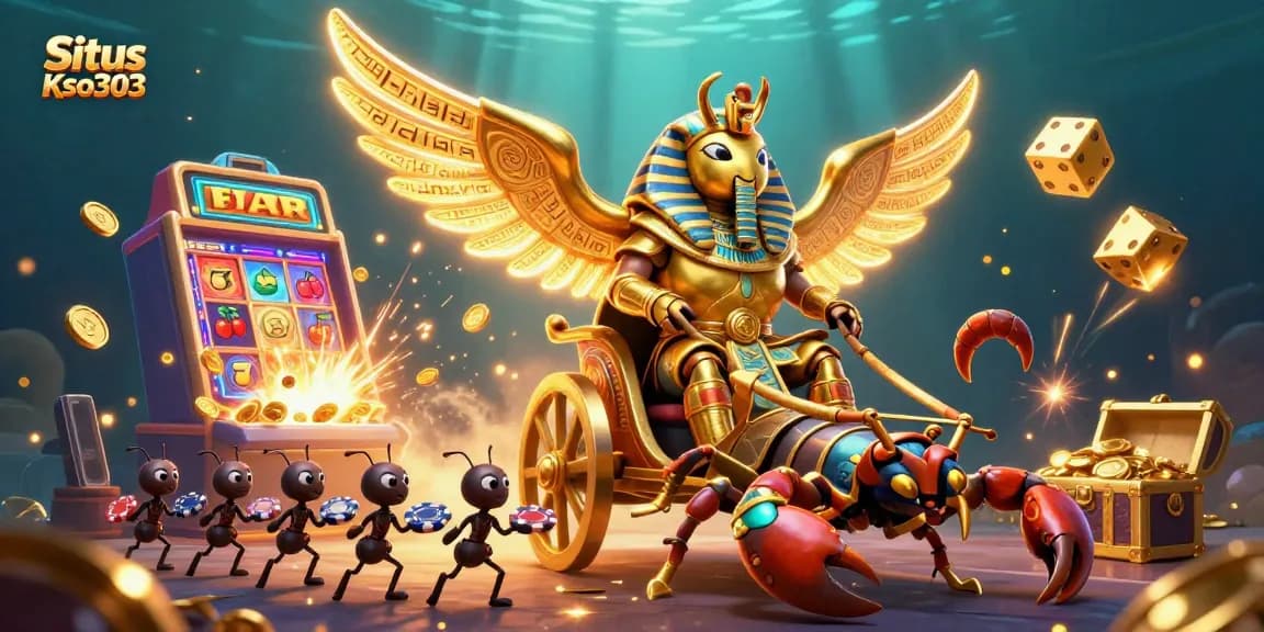 Situs Kso303 menghadirkan jackpot slot berkilau dalam ilustrasi 3D yang memukau.