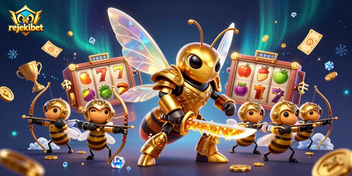 Engage with rejekibet's exciting slot games featuring vibrant gold coins, colorful reels, and thrilling jackpot action.