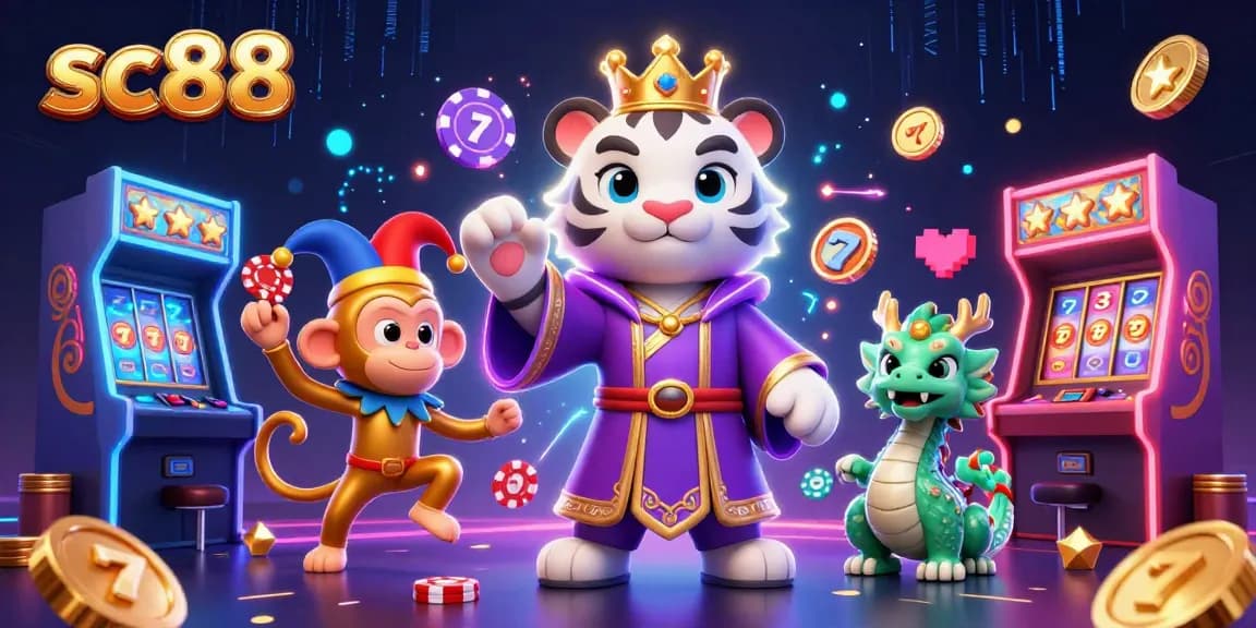 Experience the excitement of sc88 through vibrant gaming elements and playful characters.