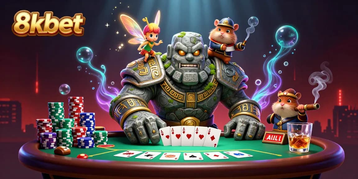 Experience the excitement of 8xbet as you play with dynamic poker elements and magical characters.