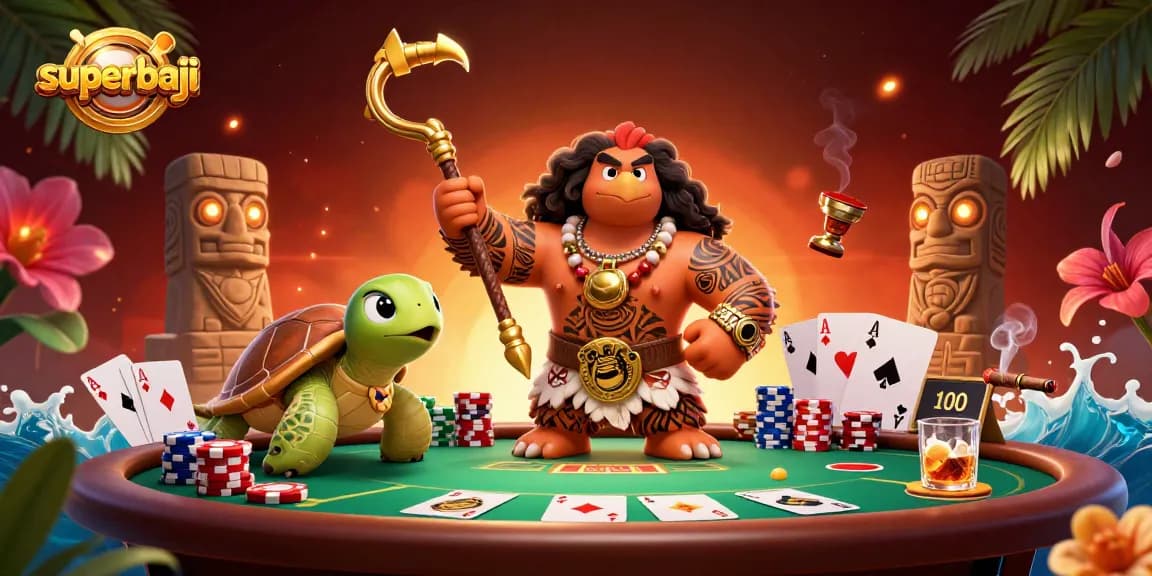 Experience thrilling gameplay at superbaji with vivid gaming elements in a rich, dynamic casino scene.