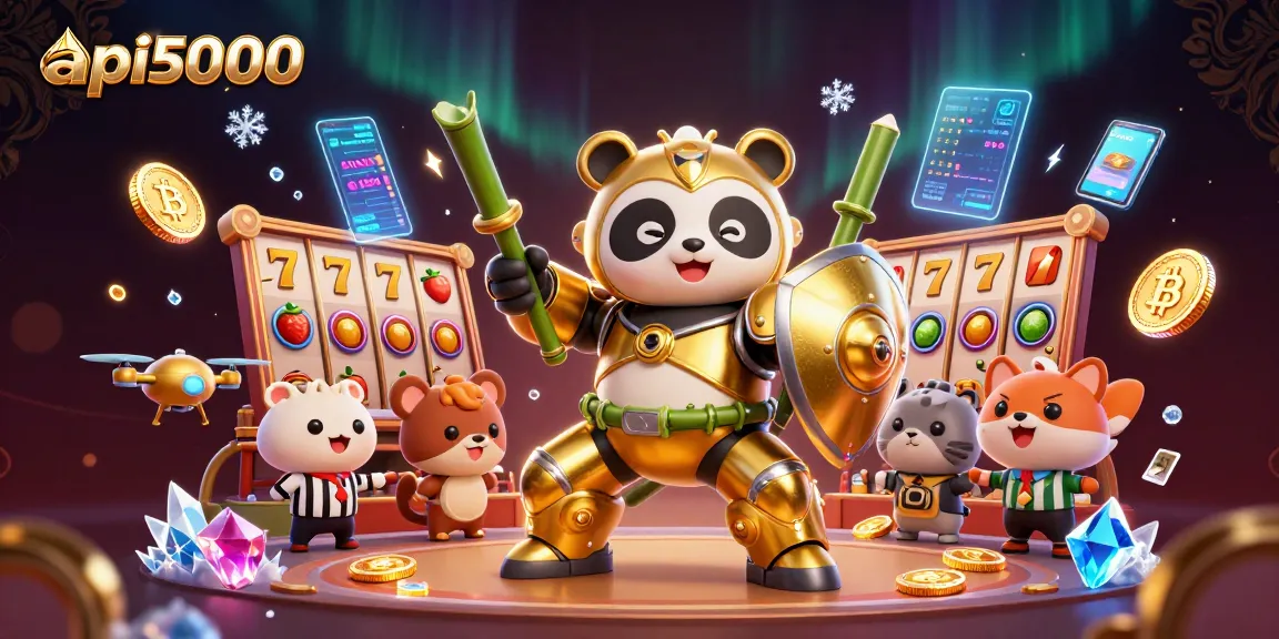Menangkan permainan slot dengan api5000 di arena kasino dengan simbol keberuntungan.