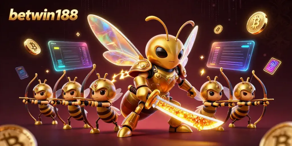 Masuki dunia taruhan dengan betwin188, penuh warna cerah dan kombinasi elemen 2D, 3D, dan 4D.