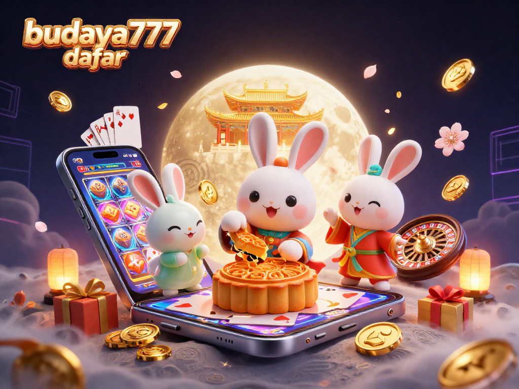 Permainan slot yang menarik dengan budaya777 daftar dan karakter kucing bulan yang lucu.