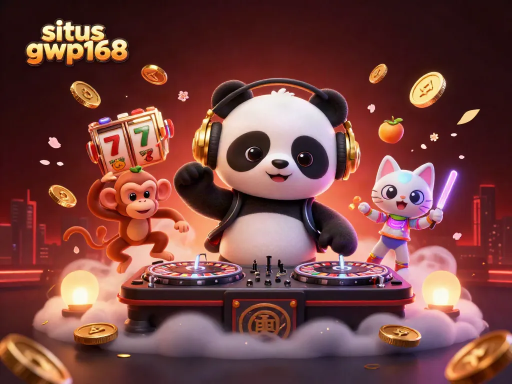 Mendapatkan hadiah kasino di situs gwp168 dengan ilustrasi karakter animasi 3D yang menampilkan aksi berenergi.