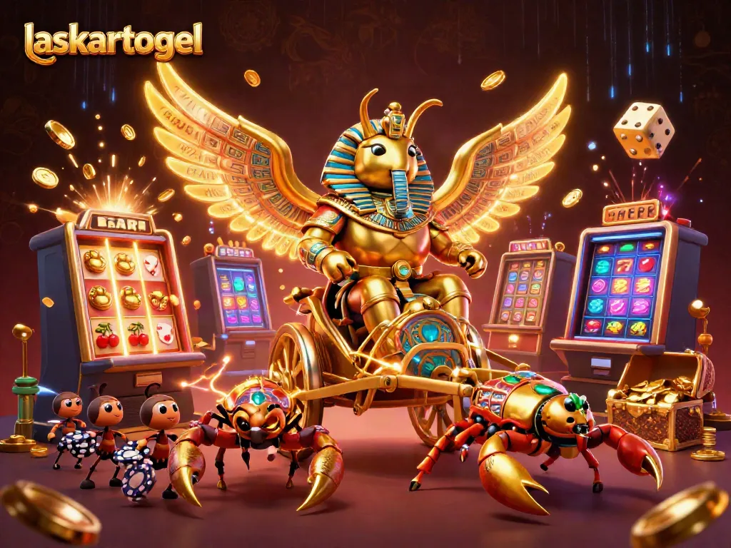 Experience the thrilling dynamics of laskartogel, featuring vibrant casino elements and exciting gaming action.