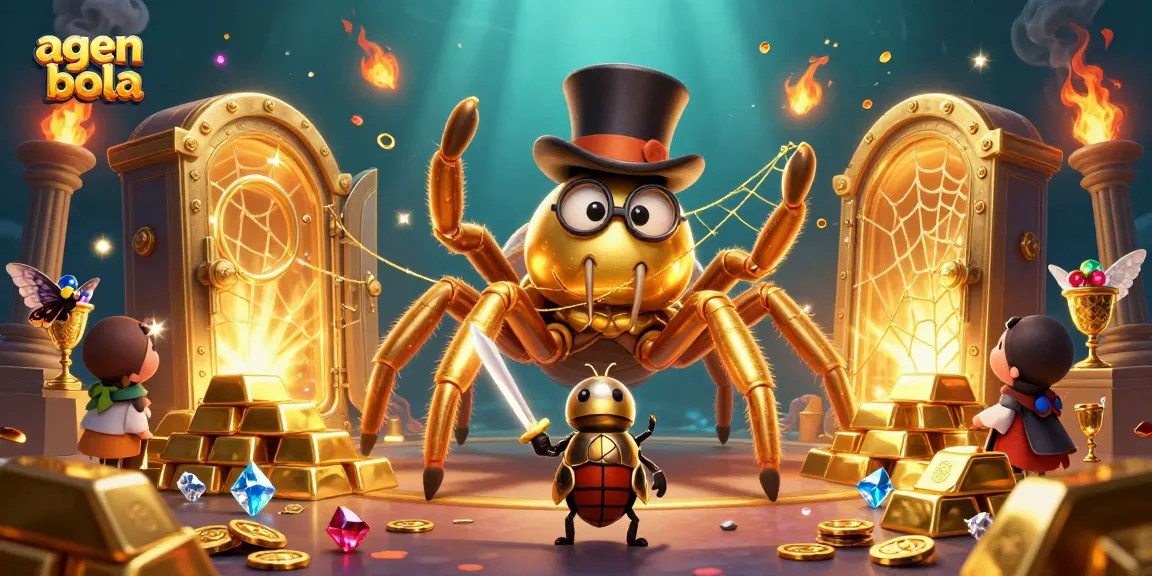 Engage in agen bola and win big in this vibrant 3D cartoon illustration showcasing a unique casino scene.