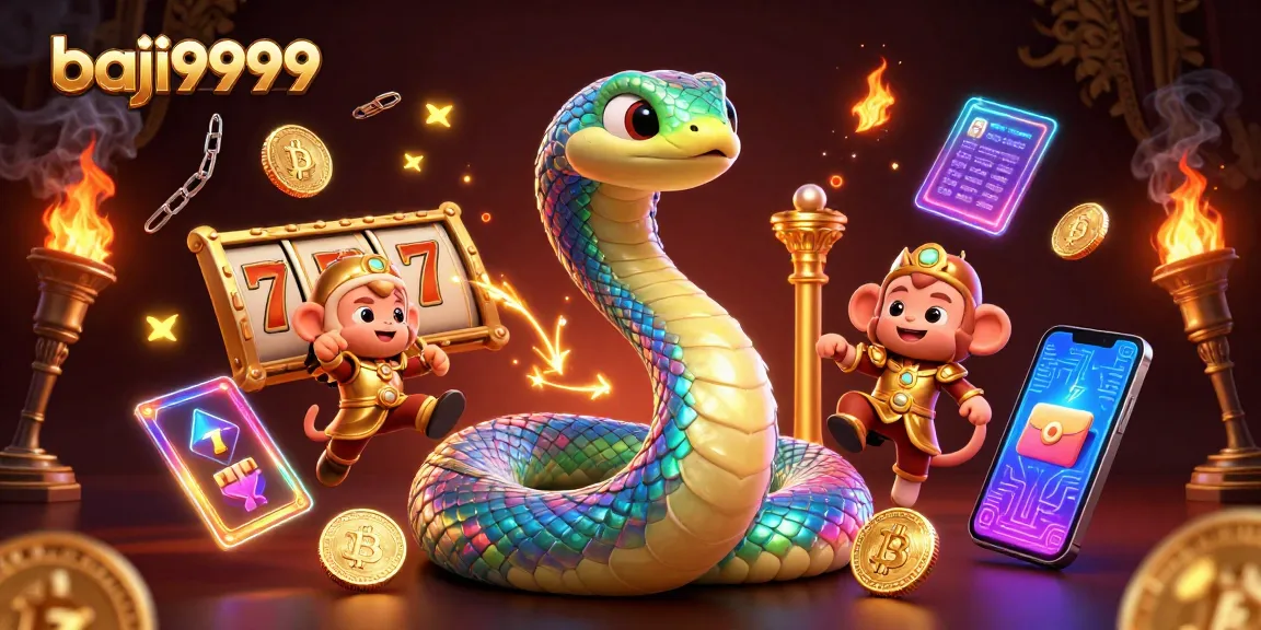 Engage with baji9999's vibrant online casino games showcasing dynamic golden elements and colorful characters.