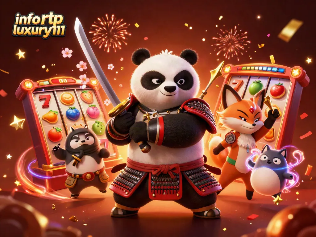 Engage with slots using info rtp luxury111 in a vibrant 3D casino illustration.