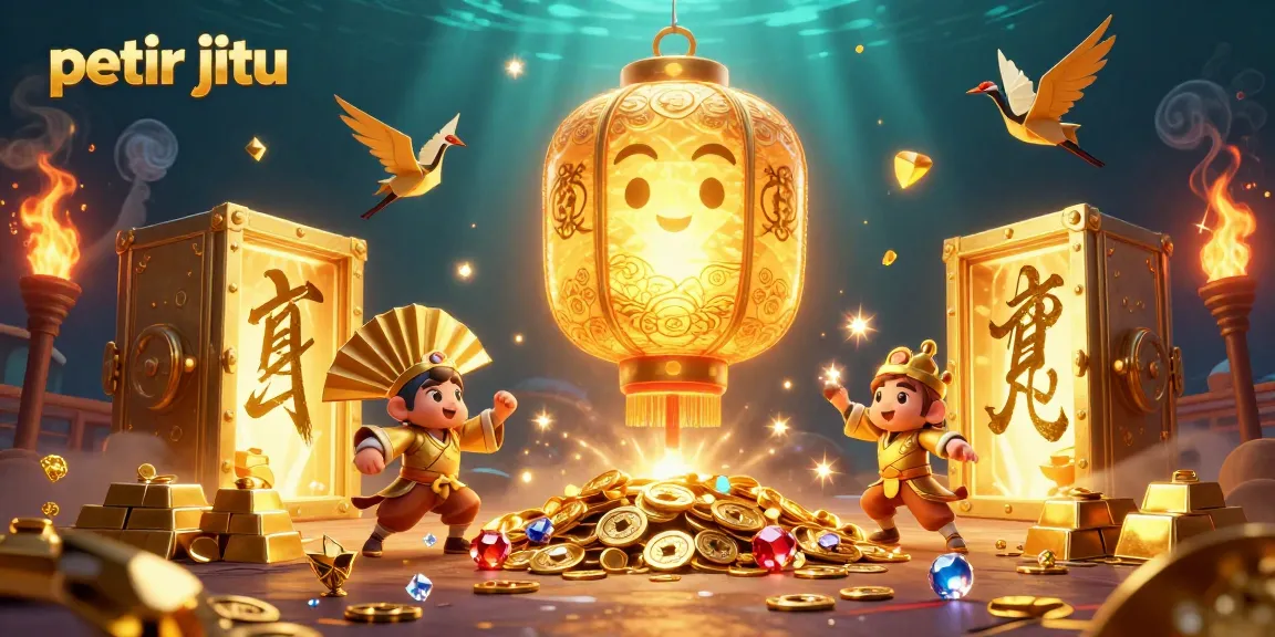 Petir jitu menyediakan permainan kasino yang menarik dengan lampion emas dan simbol keberuntungan.