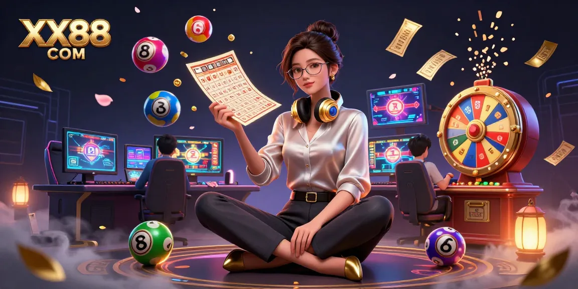 Experience thrilling gameplay at XX88 COM with colorful lottery elements and a vibrant casino atmosphere.