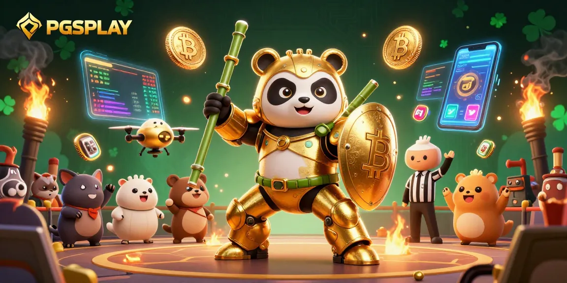 Experience the thrills of PGSPLAY gaming with vibrant 3D action, showcasing slot adventures and crypto excitement.