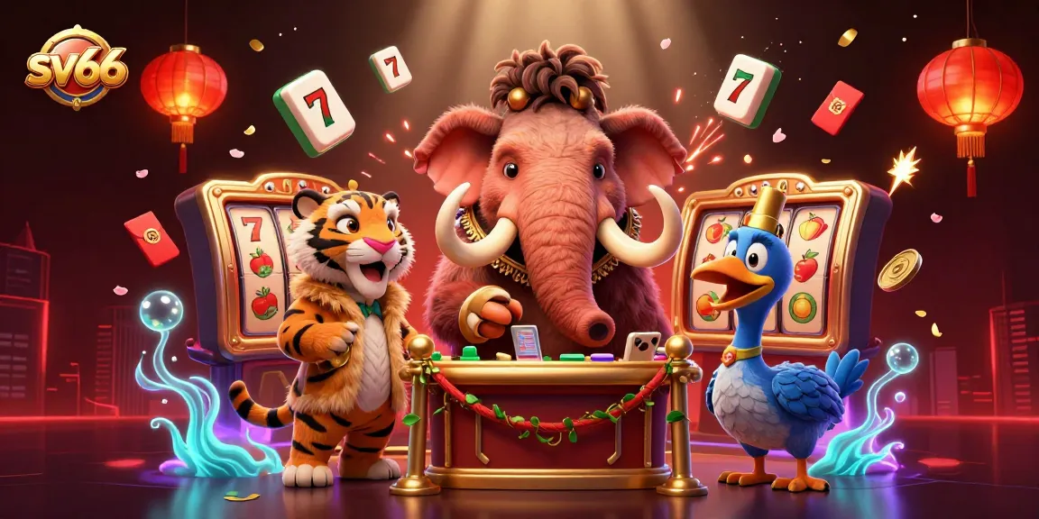 Experience thrilling gameplay with sv66, featuring a vibrant scene with 3D characters and dynamic casino elements.