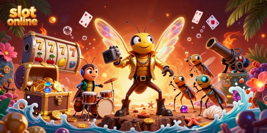 Putaran slot online yang seru dengan cicada rock star dan elemen permainan menarik.