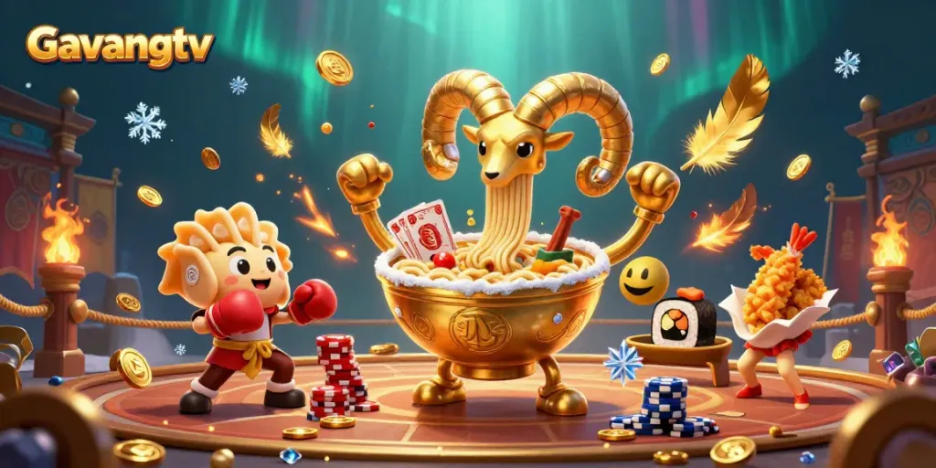 Experience dynamic gameplay with Gavangtv in this vibrant casino scene full of action.