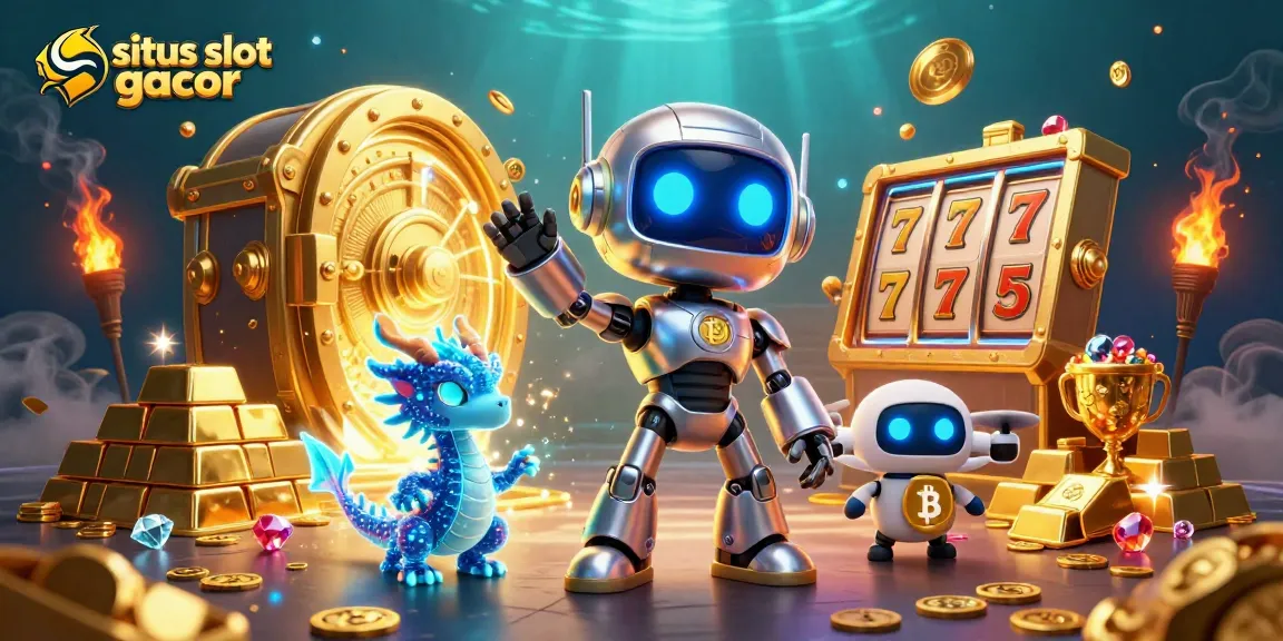Experience the thrill of situs slot gacor with exciting elements like golden treasures and dynamic characters.