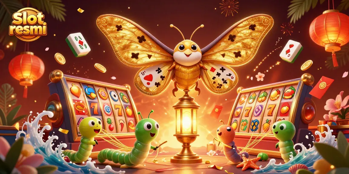 Engage in thrilling gameplay at slot resmi with vibrant reels and majestic casino-themed imagery.