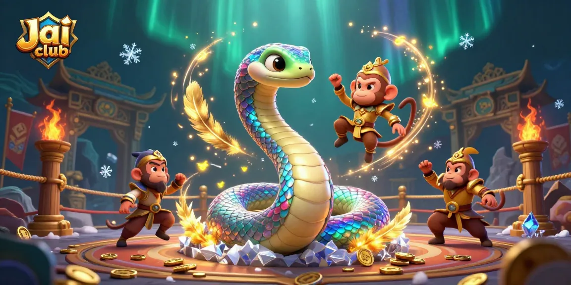 Experience the magic of Jai club with vibrant casino elements and dynamic characters in action.
