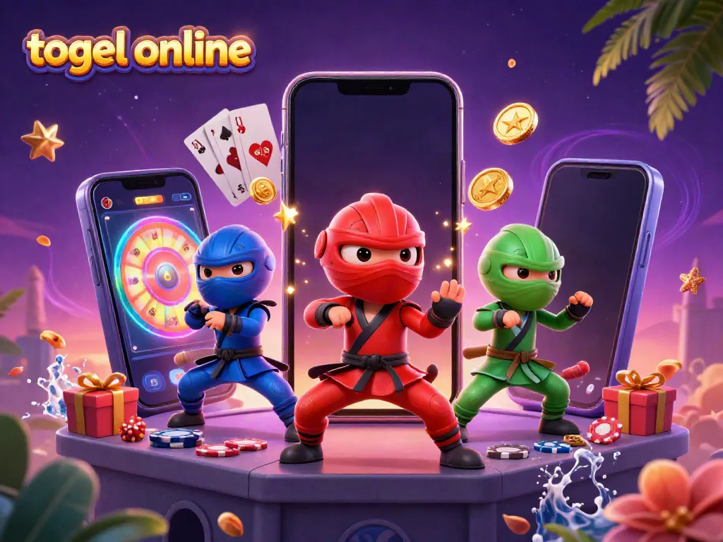 Menang togel online dengan tim ninja chameleon beraksi, game penuh warna, dan energi ceria.