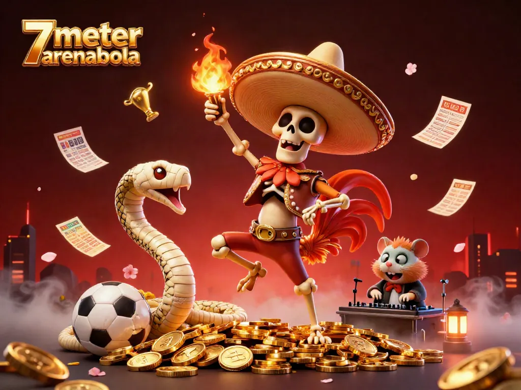 Experience the excitement of betting with the 7meter arenabola scene featuring dynamic characters and vibrant casino elements.