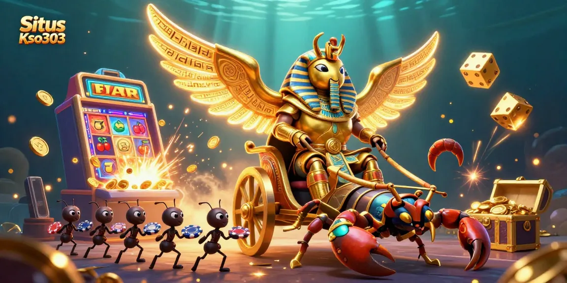 Situs Kso303 menghadirkan jackpot slot berkilau dalam ilustrasi 3D yang memukau.