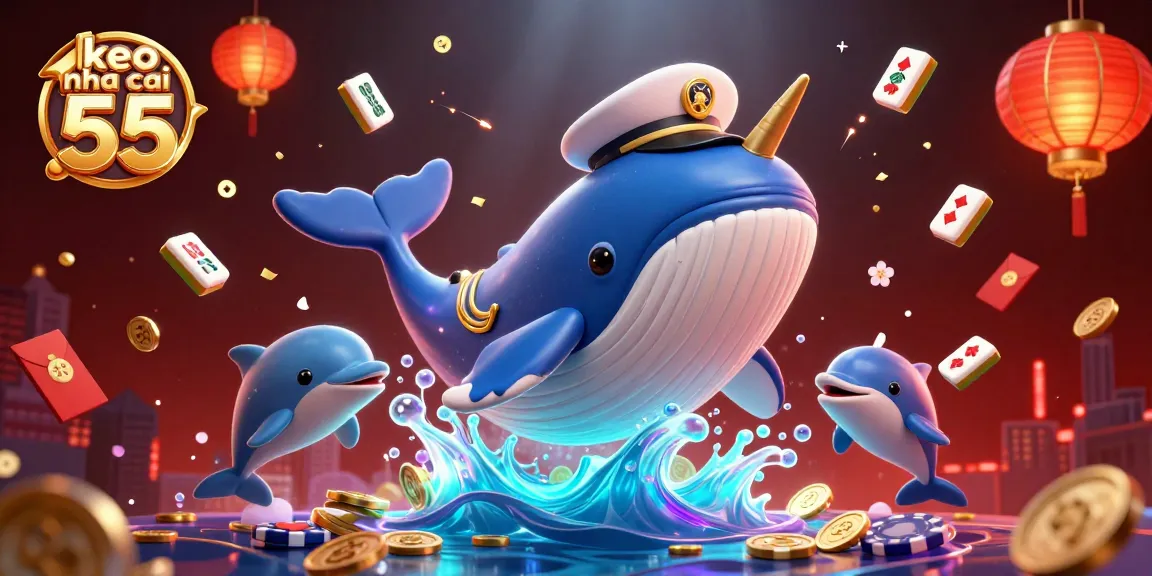 Experience thrilling gameplay with keo nha cai 55 in this vibrant and energetic illustration.