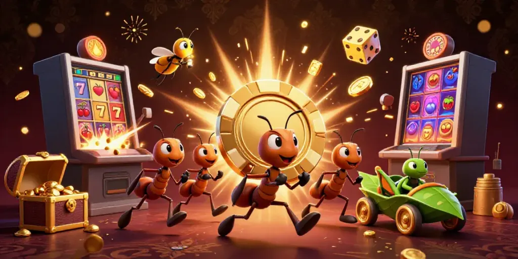 Keberhasilan tim semut dalam aksi besar sambil membawa chip poker emas di link bingoslot88.