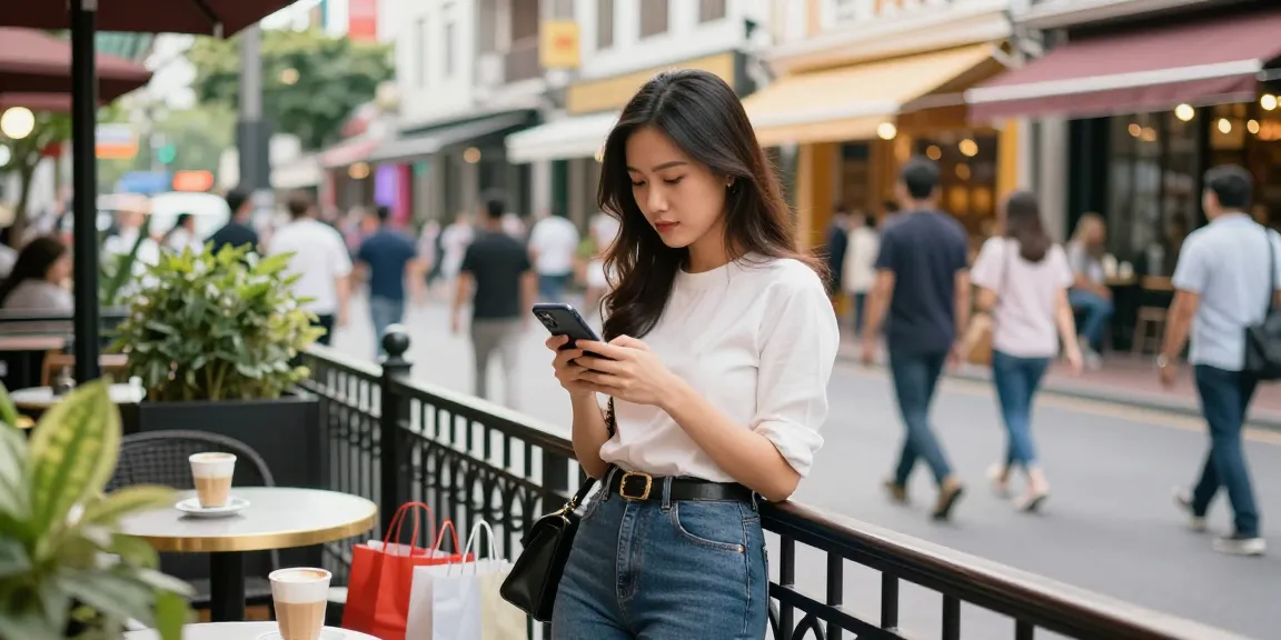 Mô tả chân dung gái gọi trong không gian thành phố hiện đại, thú vị với nét trẻ trung và phong cách.