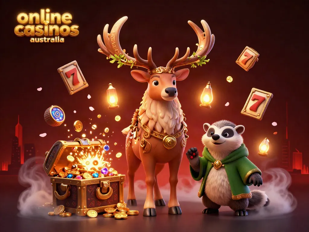 Engage with the magical world of online casinos Australia featuring iconic creatures and vibrant game elements.