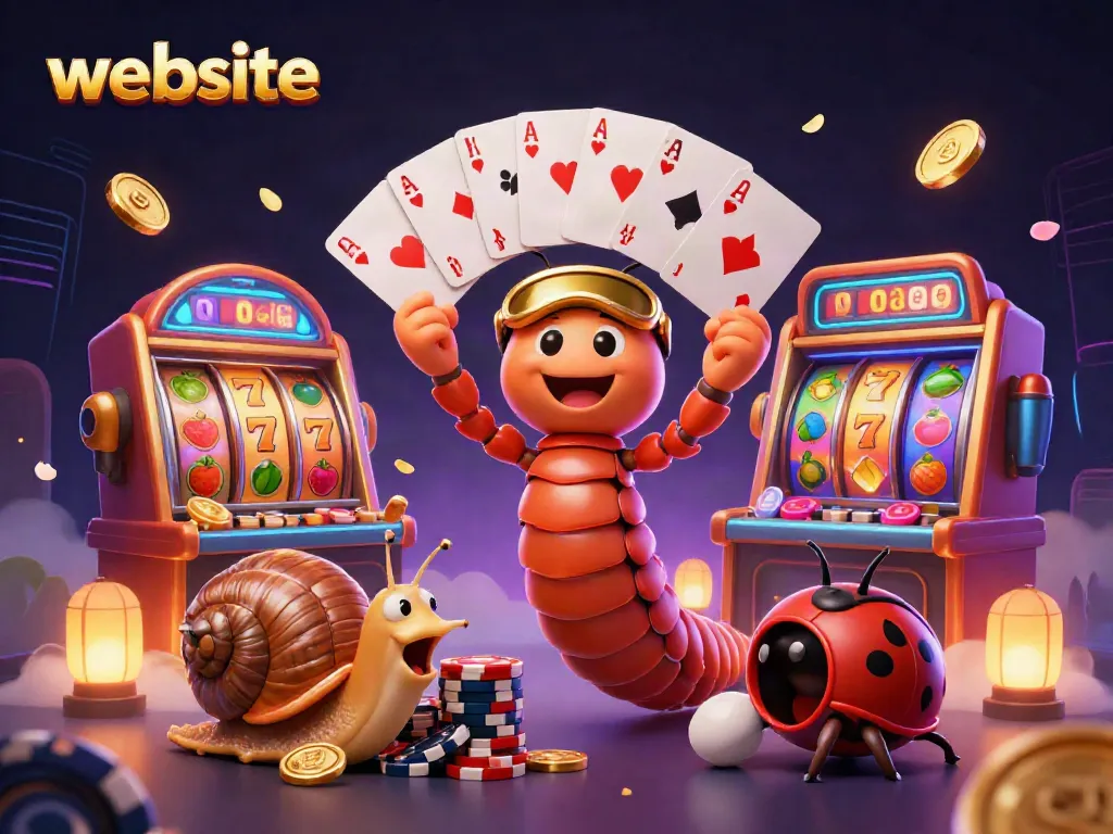Menghadapi dealer kartun 3D dengan kartu slot simbol keberuntungan di website kasino online