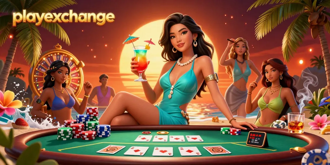 Engage in winning strategies at playexchange with thrilling poker action and vibrant casino elements.