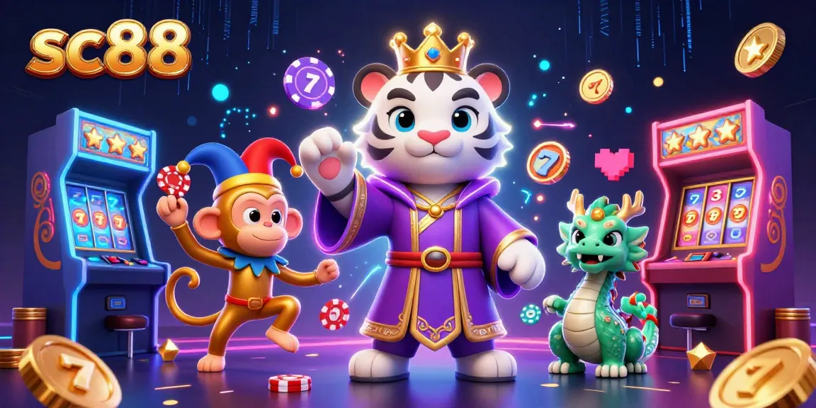 Experience the excitement of sc88 through vibrant gaming elements and playful characters.