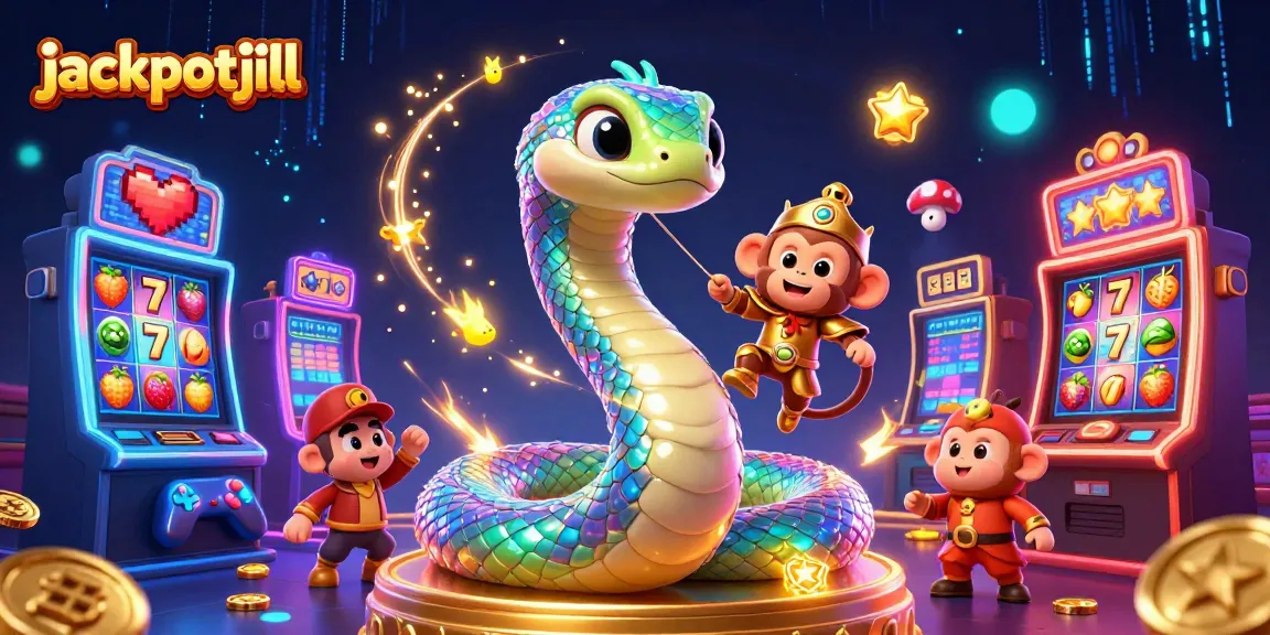 Experience thrilling jackpot gameplay with jackpotjill's vibrant 3D casino scene
