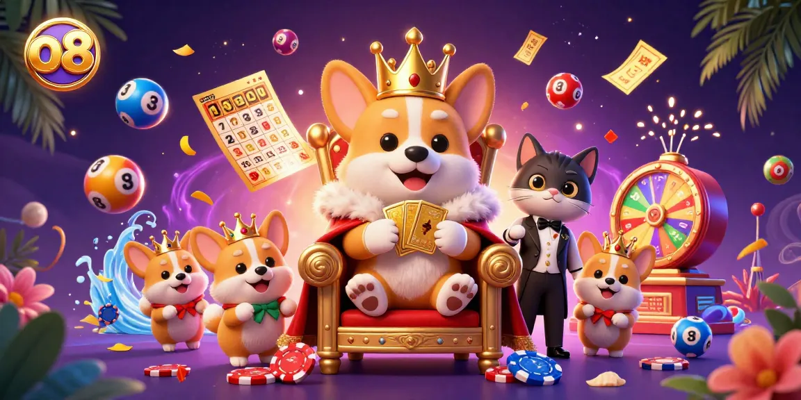 Engage with exciting lottery games at o8, featuring vibrant elements and dynamic characters.
