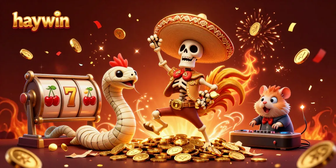 Win big at haywin with thrilling casino visuals and lively gaming elements surrounded by festive cheer.