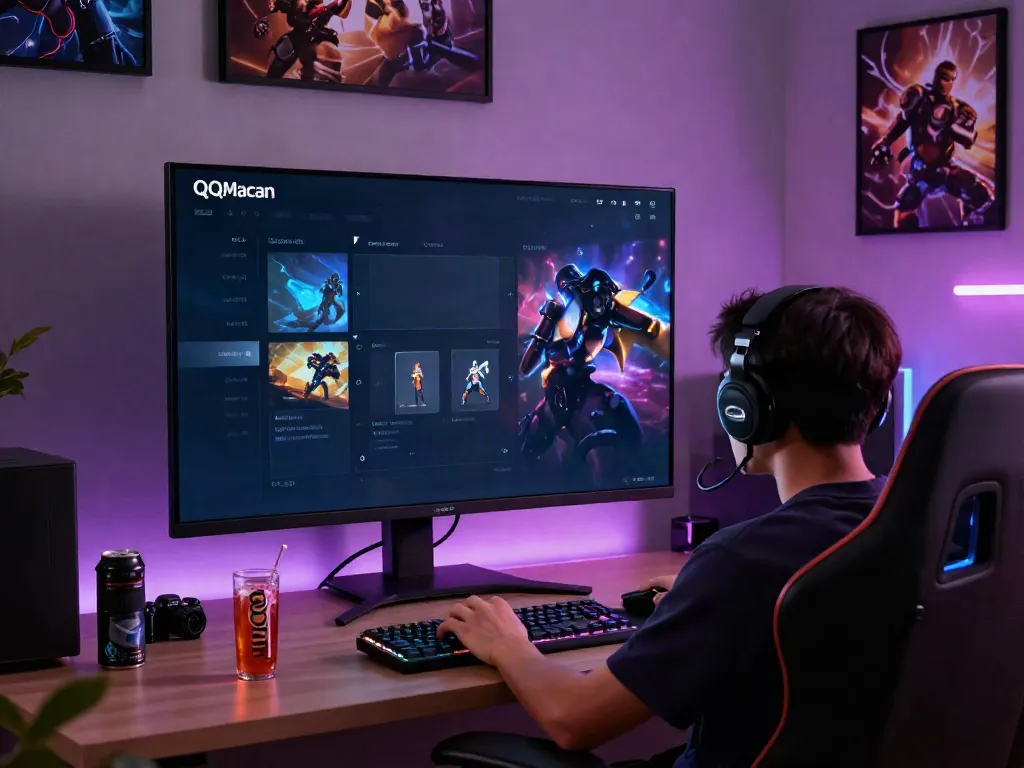 Experience seamless gameplay with QQMacan's modern gaming platform interface.