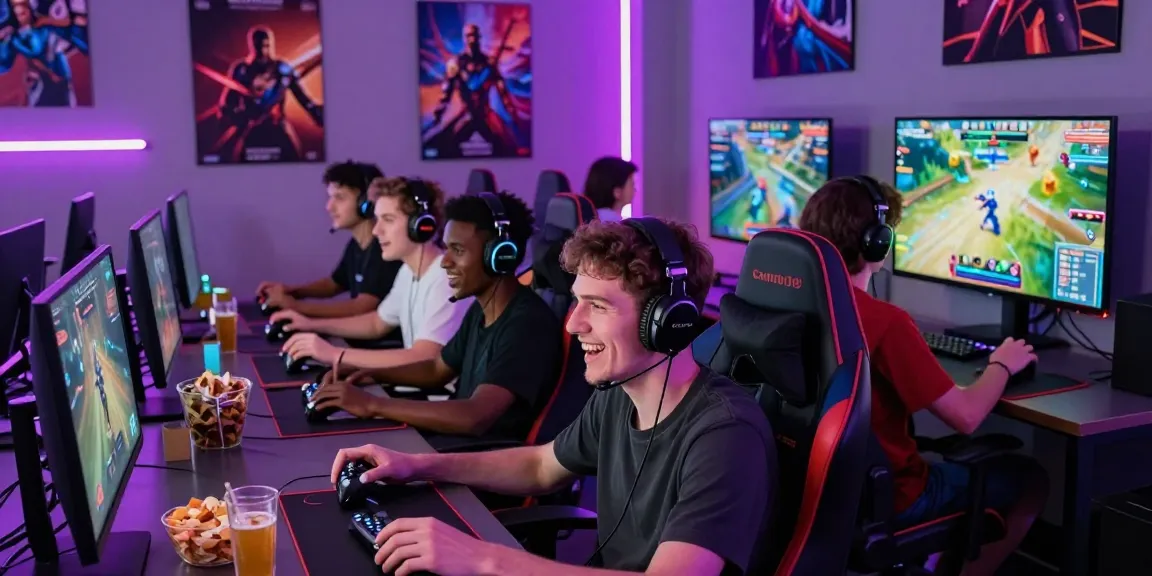 Exciting gaming session with friends enjoying hitclub multiplayer action in a vibrant, immersive environment.
