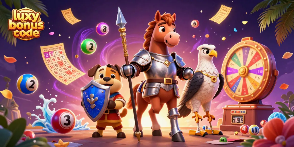 Experience winnings with luxy bet bonus code in a vibrant, engaging casino-themed illustration.