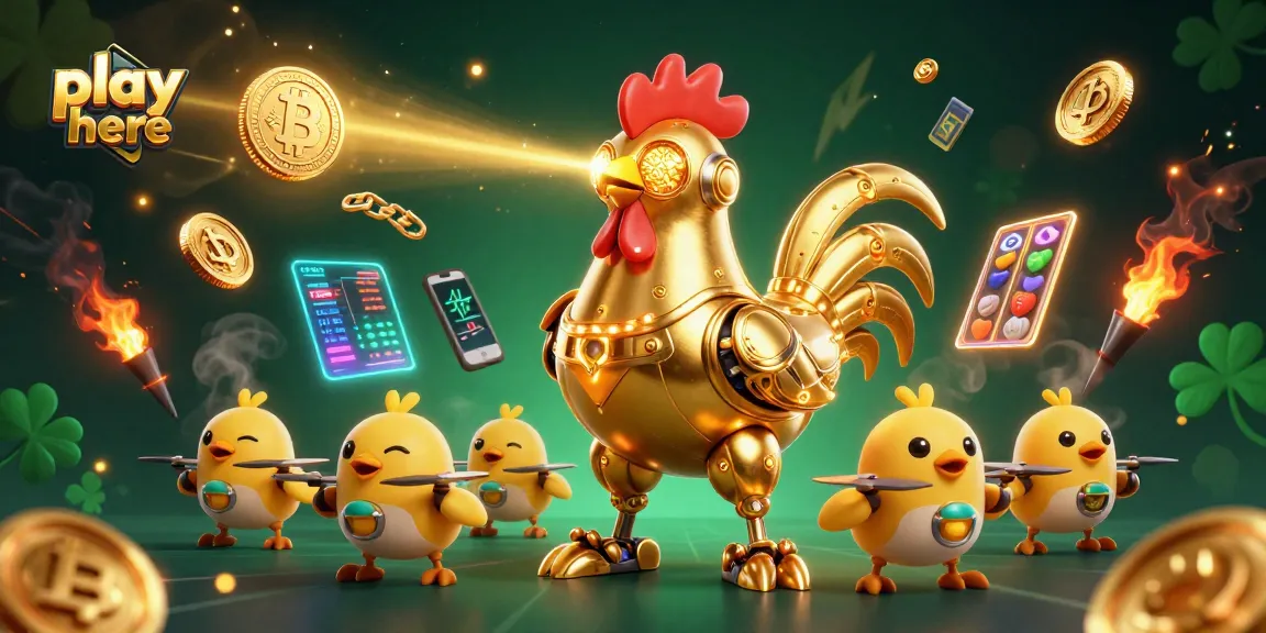Join the fun and play here with our 3D casino illustration showcasing crypto excitement.