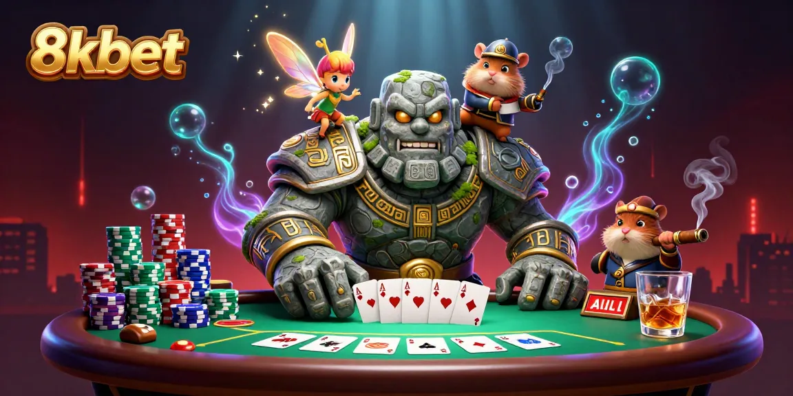 Experience the excitement of 8xbet as you play with dynamic poker elements and magical characters.